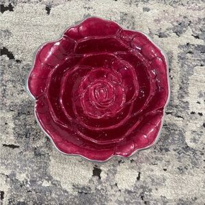 Julia Knight Rose Enameled Bowl